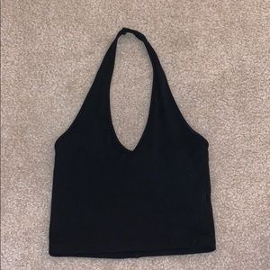 Brandy Melville black halter crop top